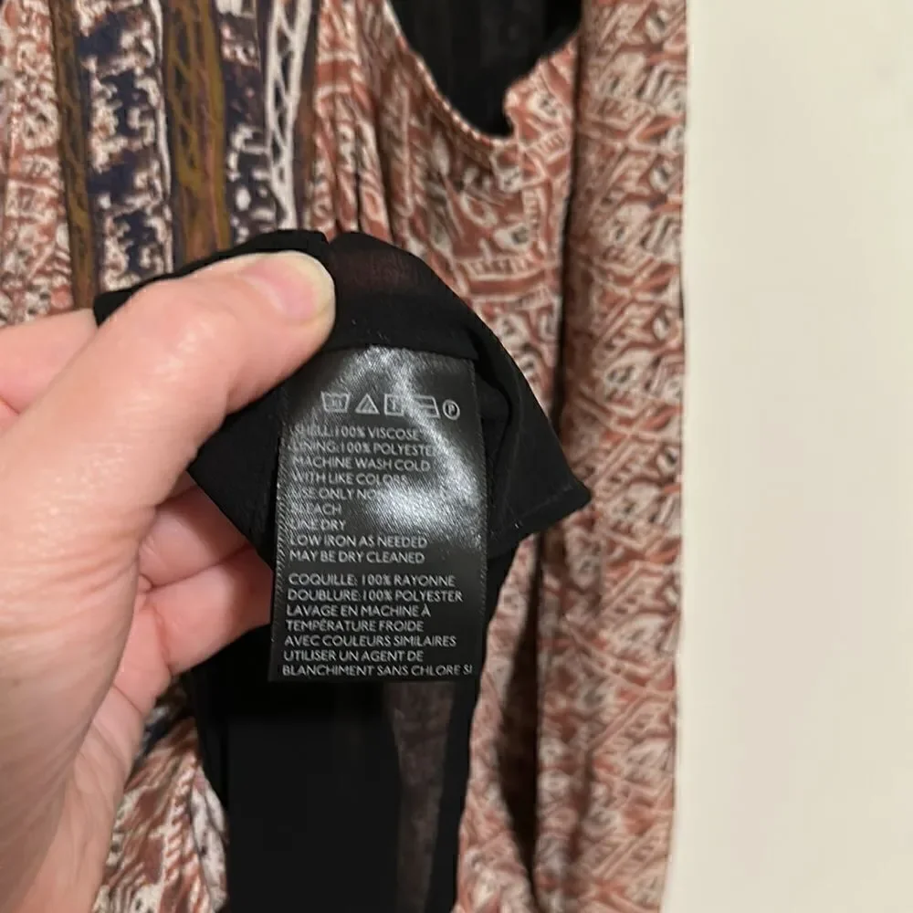 Urban Outfitters | Ecote Boho Tribal Print Sleeveless T Strap Back Maxi Dress M - Picture 8 of 8